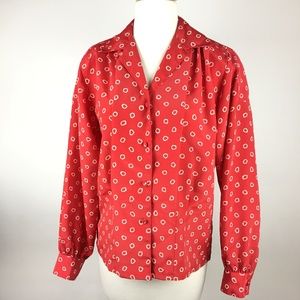 Oscar De La Renta Expressions‎ Blouse Secretary Top